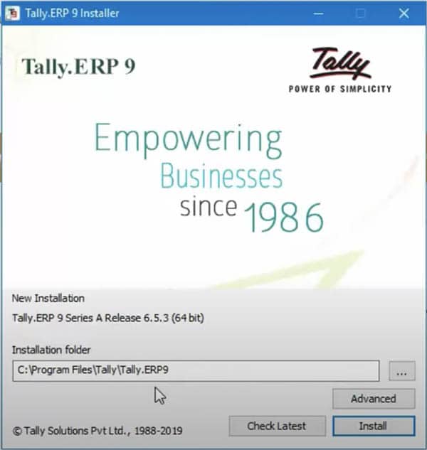 How to install Tally Education version