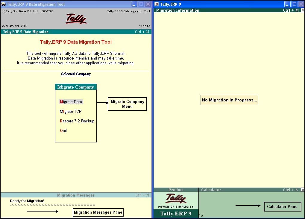tally erp 9 data migration tool