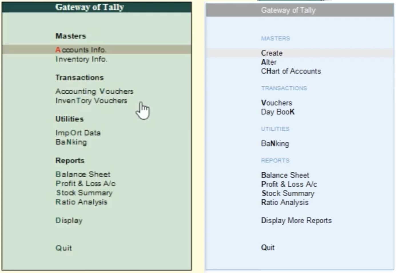 difference between tally 7.2 and tally erp 9