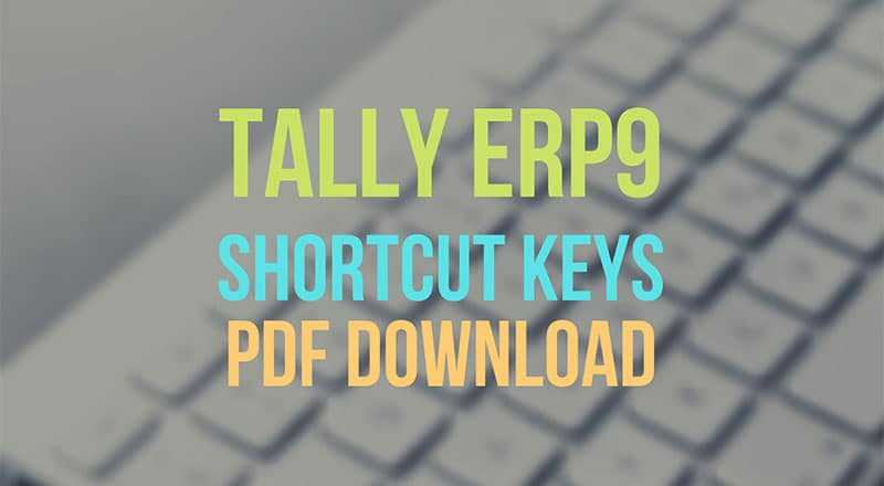 shortcut keys in tally erp 9 for copy paste