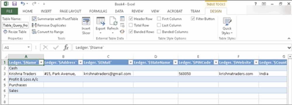 Excel to Tally Import