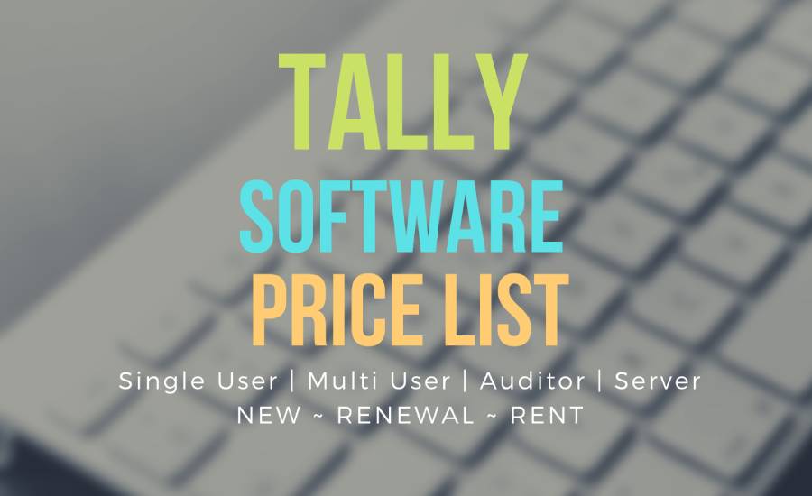 tally software price list