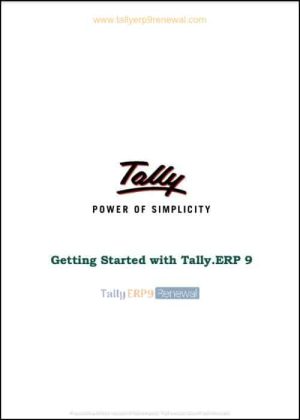 book - Getting started with Tally.ERP 9